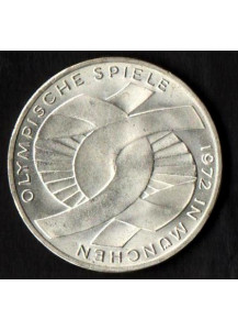 GERMANIA 10 Marchi Argento Olimpiadi Monaco Disegno Nodo 1972